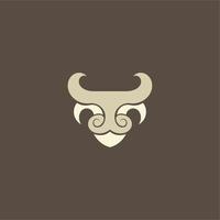 semplice logo del toro vettore