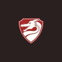 semplice Drago logo vettore
