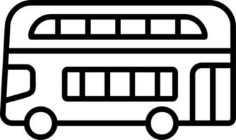 Doppio decker autobus vettore icona