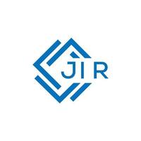 jir lettera logo design su bianca sfondo. jir creativo cerchio lettera logo concetto vettore