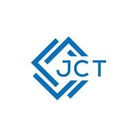 jct lettera logo design su bianca sfondo. jct creativo cerchio lettera logo concetto. jct lettera design. vettore