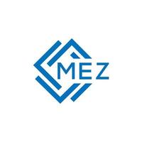 mez lettera design.mez lettera logo design su bianca sfondo. mez creativo cerchio lettera logo concetto. mez lettera design. vettore