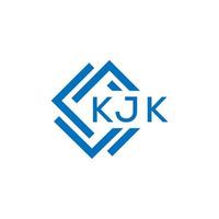 kjk lettera logo design su bianca sfondo. kjk creativo cerchio lettera logo concetto. kjk lettera design. vettore