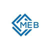 meb lettera logo design su bianca sfondo. meb creativo cerchio lettera logo concetto. meb lettera design.meb lettera logo design su bianca sfondo. meb c vettore
