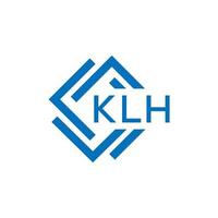 klh lettera design.klh lettera logo design su bianca sfondo. klh creativo cerchio lettera logo concetto. klh lettera design. vettore