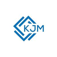 kjm lettera logo design su bianca sfondo. kjm creativo cerchio lettera logo concetto. kjm lettera design. vettore