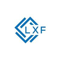 lxf lettera design.lxf lettera logo design su bianca sfondo. lxf creativo cerchio lettera logo concetto. lxf lettera design. vettore