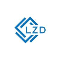 lzd lettera logo design su bianca sfondo. lzd creativo cerchio lettera logo concetto. lzd lettera design. vettore