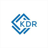 kdr lettera logo design su bianca sfondo. kdr creativo cerchio lettera logo concetto. kdr lettera design. vettore