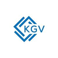 kgv lettera logo design su bianca sfondo. kgv creativo cerchio lettera logo concetto. kgv lettera design. vettore