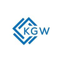 kgw creativo cerchio lettera logo concetto. kgw lettera design.kgw lettera logo design su bianca sfondo. kgw creativo cerchio lettera logo concetto. kgw lettera design. vettore