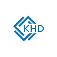 khd lettera logo design su bianca sfondo. khd creativo cerchio lettera logo concetto. khd lettera design. vettore