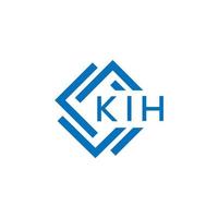 kih lettera logo design su bianca sfondo. kih creativo cerchio lettera logo concetto. kih lettera design. vettore