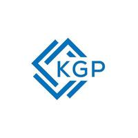 kgp lettera logo design su bianca sfondo. kgp creativo cerchio lettera logo concetto. kgp lettera design. vettore