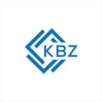 kbz lettera logo design su bianca sfondo. kbz creativo cerchio lettera logo concetto. kbz lettera design. vettore