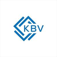 kbv lettera design.kbv lettera logo design su bianca sfondo. kbv creativo cerchio lettera logo concetto. kbv lettera design. vettore