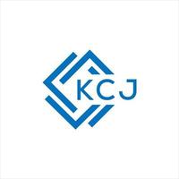kcj lettera logo design su bianca sfondo. kcj creativo cerchio lettera logo concetto. kcj lettera design. vettore