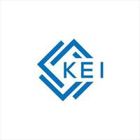 kei lettera logo design su bianca sfondo. kei creativo cerchio lettera logo concetto. kei lettera design. vettore