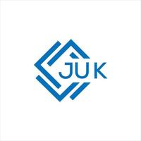 juk lettera logo design su bianca sfondo. juk creativo cerchio lettera logo concetto. juk lettera design. vettore