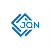 jqn creativo cerchio lettera logo concetto. jqn lettera design.jqn lettera logo design su nero sfondo. jqn creativo cerchio lettera logo concetto. jqn lettera design. vettore