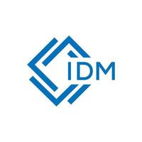 idm lettera logo design su bianca sfondo. idm creativo cerchio lettera logo concetto. idm lettera design. vettore