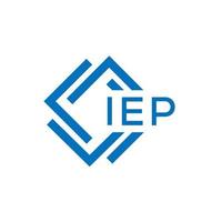IEP lettera logo design su bianca sfondo. IEP creativo cerchio lettera logo concetto. IEP lettera design. vettore