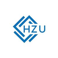 hzu lettera logo design su bianca sfondo. hzu creativo cerchio lettera logo concetto. hzu lettera design. vettore