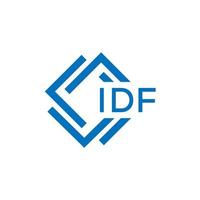 IDF lettera logo design su bianca sfondo. IDF creativo cerchio lettera logo concetto. IDF lettera design. vettore