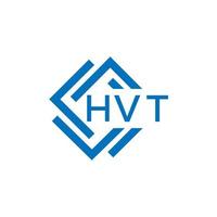 hvt lettera logo design su bianca sfondo. hvt creativo cerchio lettera logo concetto. hvt lettera design. vettore