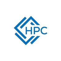 hpc lettera logo design su bianca sfondo. hpc creativo cerchio lettera logo concetto. hpc lettera design. vettore
