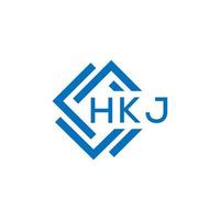 hkj lettera logo design su bianca sfondo. hkj creativo cerchio lettera logo concetto. hkj lettera design. vettore