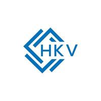 hkv lettera logo design su bianca sfondo. hkv creativo cerchio lettera logo concetto. hkv lettera design. vettore