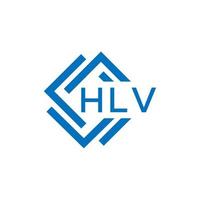 hlv lettera logo design su bianca sfondo. hlv creativo cerchio lettera logo concetto. hlv lettera design. vettore