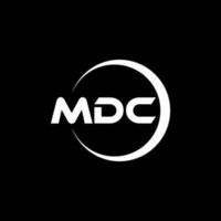 mdc lettera logo design nel illustrazione. vettore logo, calligrafia disegni per logo, manifesto, invito, eccetera.