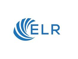 elr lettera logo design su bianca sfondo. elr creativo cerchio lettera logo concetto. elr lettera design. vettore