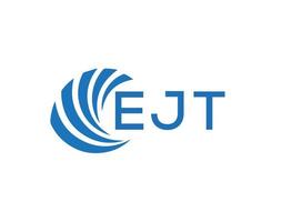 ejt lettera logo design su bianca sfondo. ejt creativo cerchio lettera logo concetto. ejt lettera design. vettore