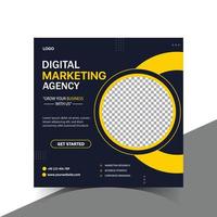 digitale marketing agenzia sociale media inviare design vettore