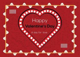 contento San Valentino giorno desiderio carta vettore