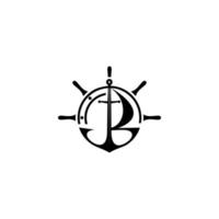 porto logo design vettore, illustrazione vettore