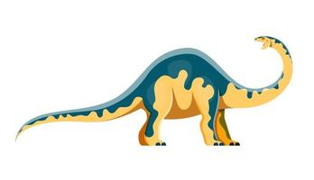 cartone animato melanorosauro dinosauro carino personaggio vettore