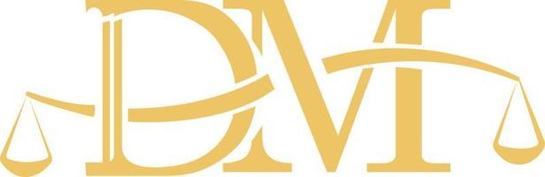 dm avvocato logo vettore file