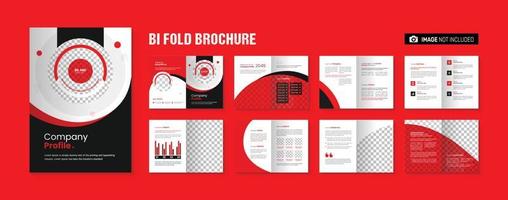 bifold attività commerciale azienda profilo opuscolo modello design vettore