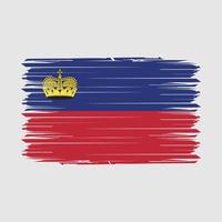 Liechtenstein bandiera spazzola vettore illustrazione