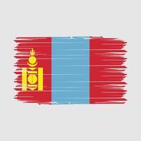 Mongolia bandiera spazzola vettore illustrazione