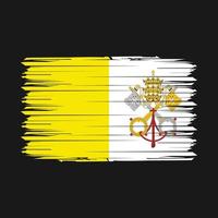 Vaticano bandiera spazzola vettore illustrazione