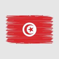 tunisia bandiera spazzola vettore illustrazione