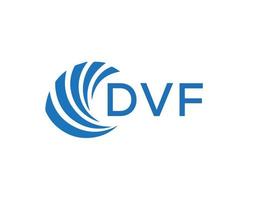 dvf lettera logo design su bianca sfondo. dvf creativo cerchio lettera logo concetto. dvf lettera design. vettore