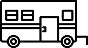 camper furgone vettore icona