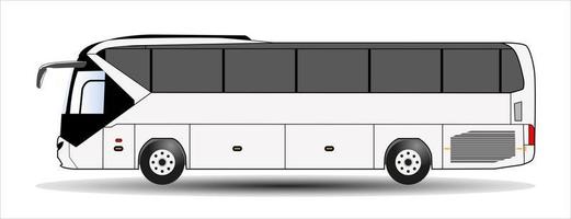 autobus isolato su sfondo bianco. vettore. vettore