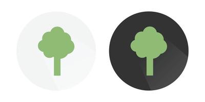 albero icona, banyan albero, semplice albero arredamento, decorativo pianta icona, albero logo colorato vettore icone